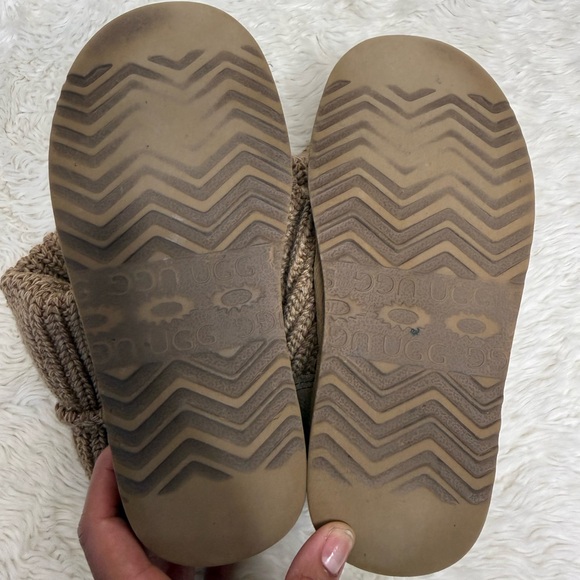 UGG Australia Cardy Knit Boots Tall Brown Button Sweater Boots Women Size 6 - Picture 9 of 13